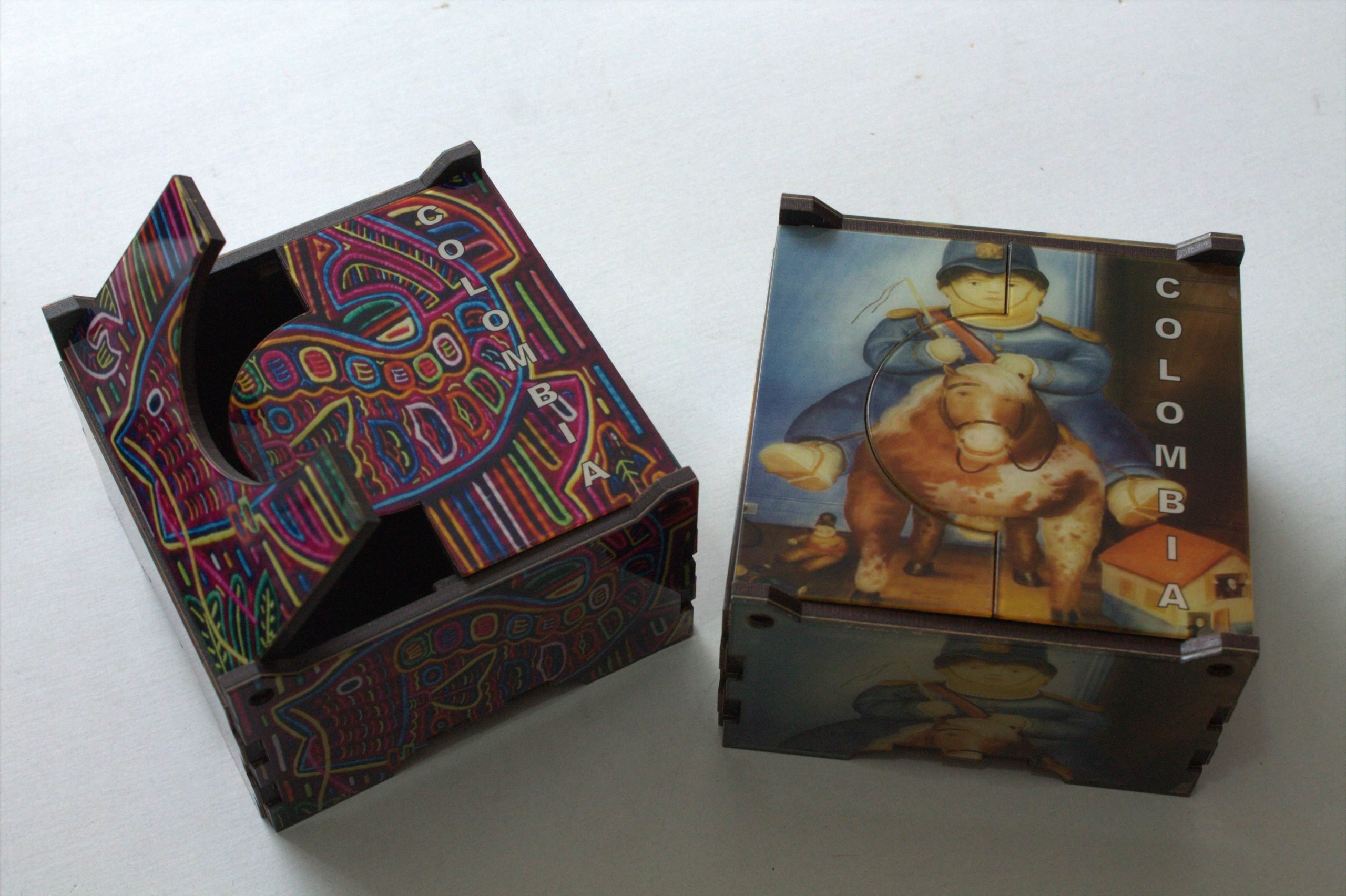 caja tacos arte y artesanias colombianas